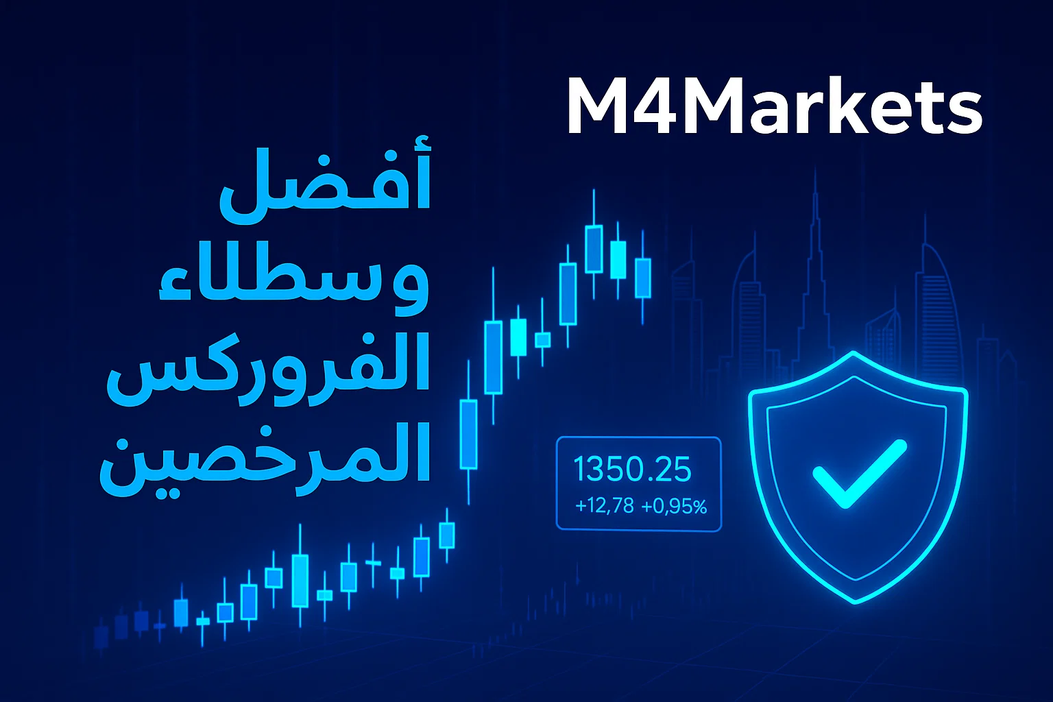 صورة مستقبلية ذات تقنية عالية تمثل تداول الفوركس الآمن والمنظم في منطقة الشرق الأوسط وشمال إفريقيا