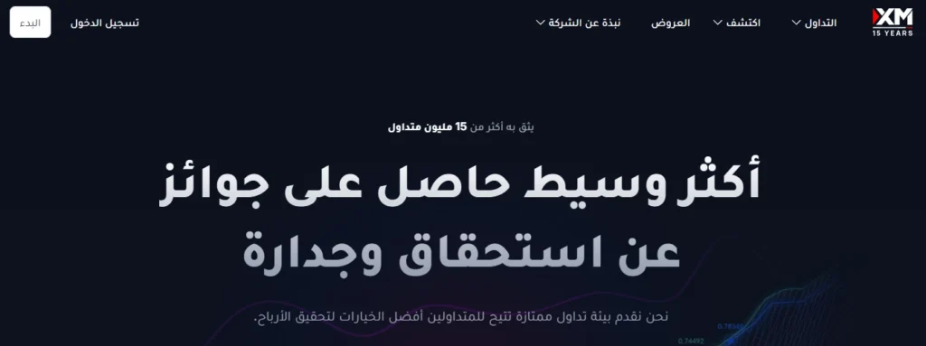  واجهة حساب مصغر (Micro Account) على منصة XM تعرض إيداعاً أولياً صغيراً.