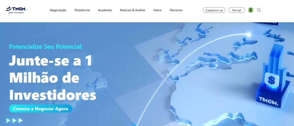 Elementos que mostram a velocidade de execução da TMGM e a variedade de ativos disponíveis para negociação sob o modelo ECN.