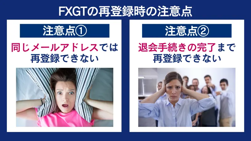 FXGTの再登録時の注意点
